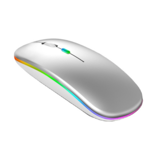 Mouse Inalámbrico Recargable con Luces RGB